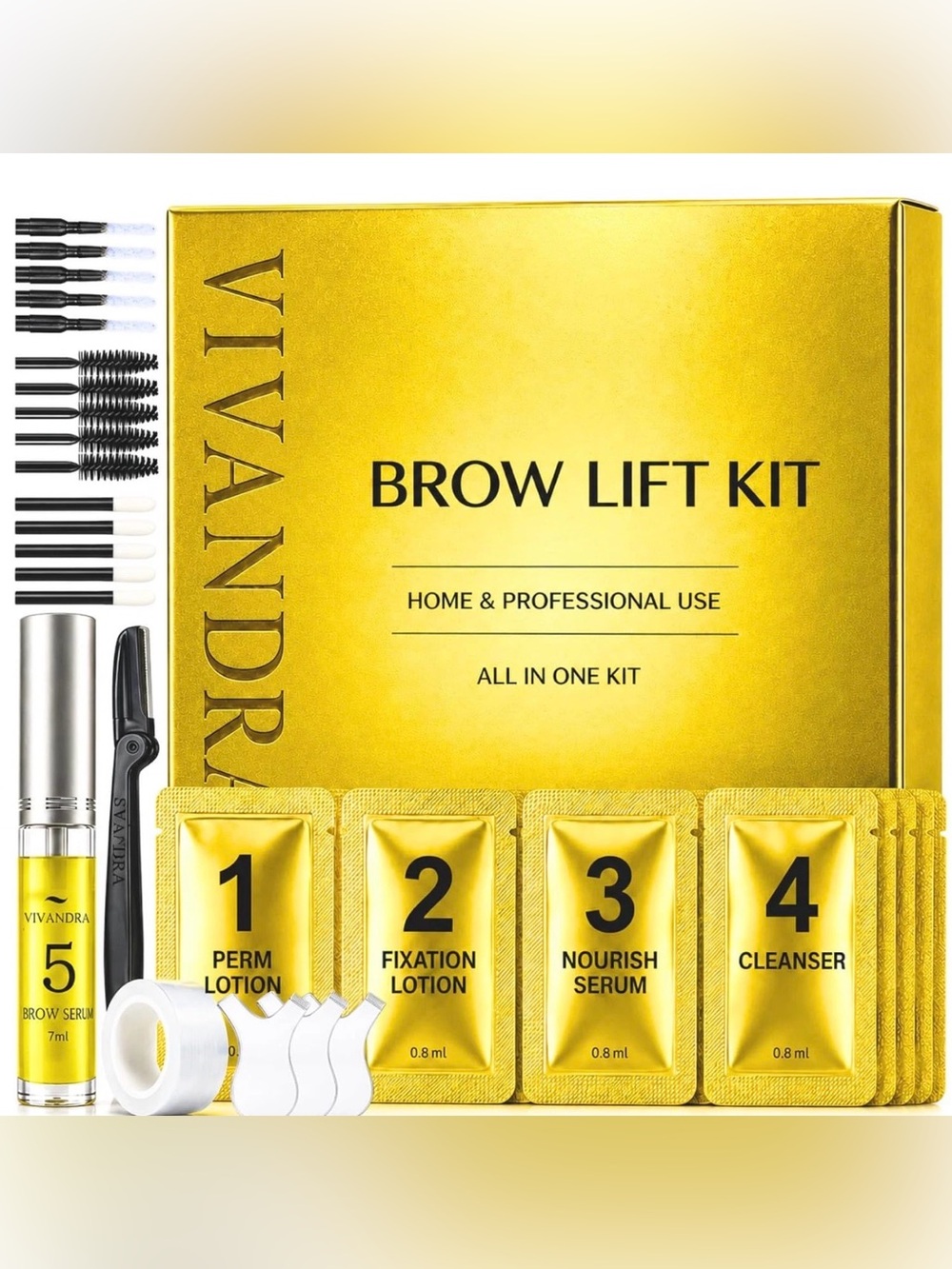 Vivandra Brow Lift Kit for home and professional. New and sealed exp 2029